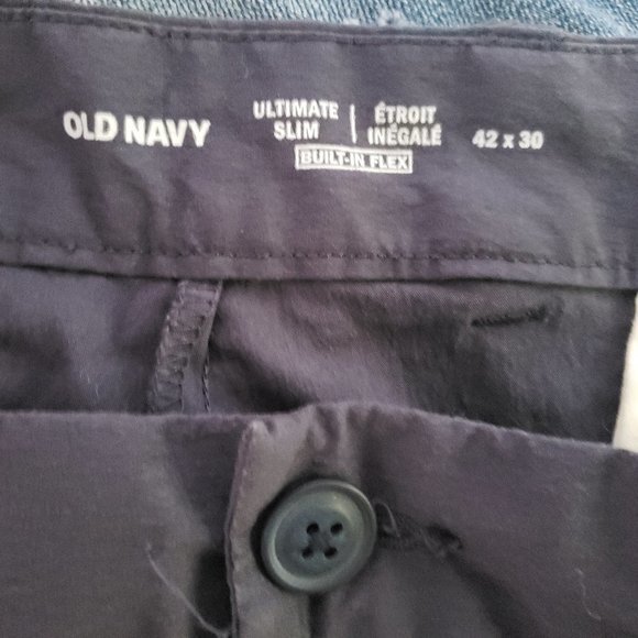 Old Navy Ultimate Slim 42X30 Women's Blue Slacks - Picture 2 of 5